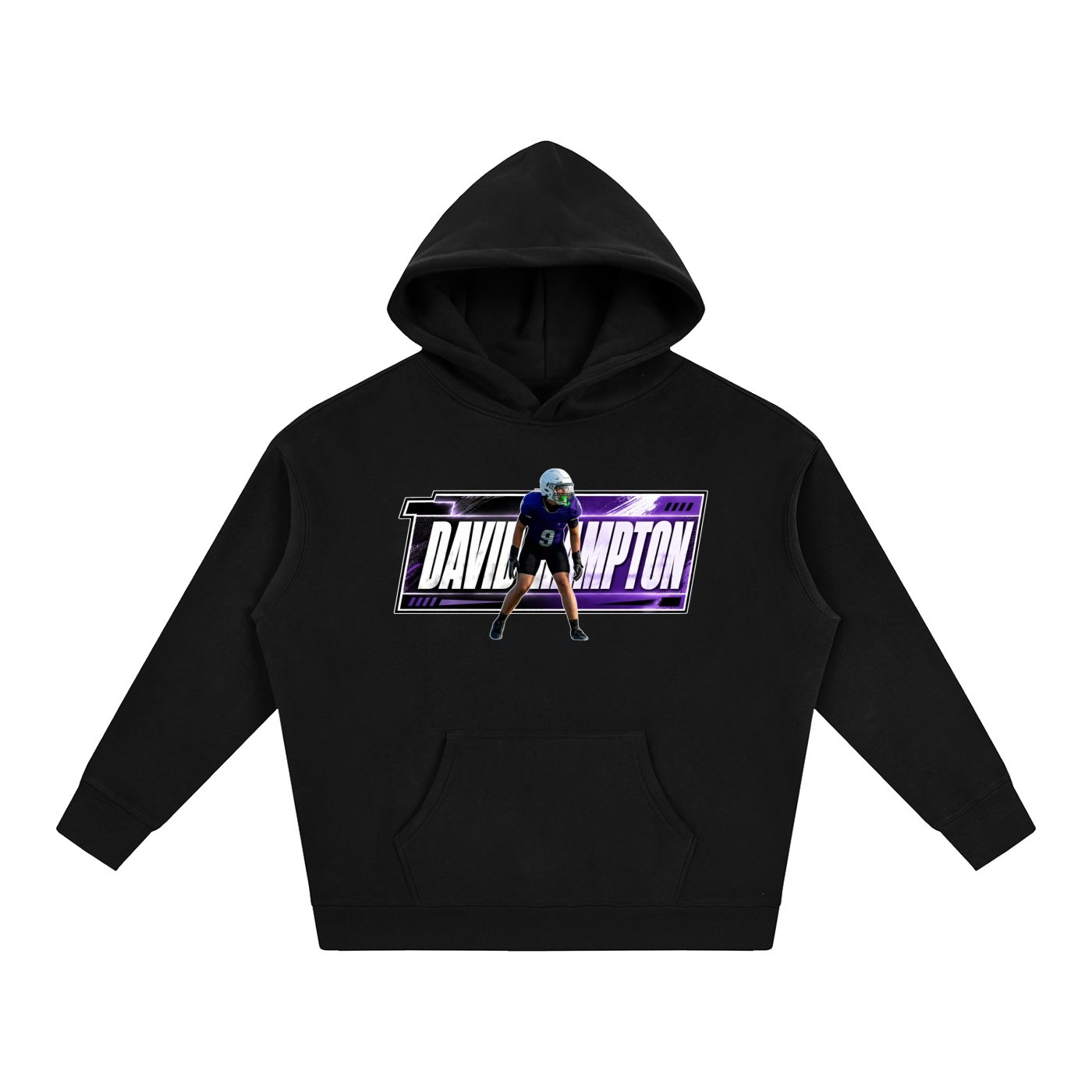 David Hampton Oversize Fleeced Hoodie - Image 1