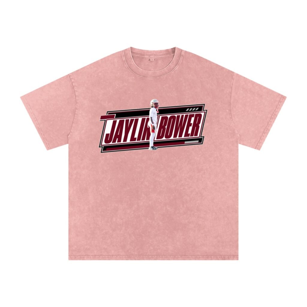 Jaylin Bower Snow Washed Oversized TEE