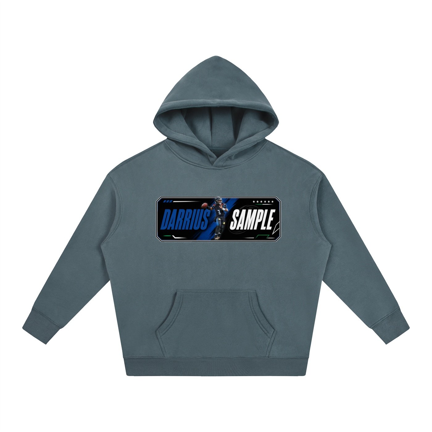 Darrius Sample Oversize Fleeced Hoodie - Image 4