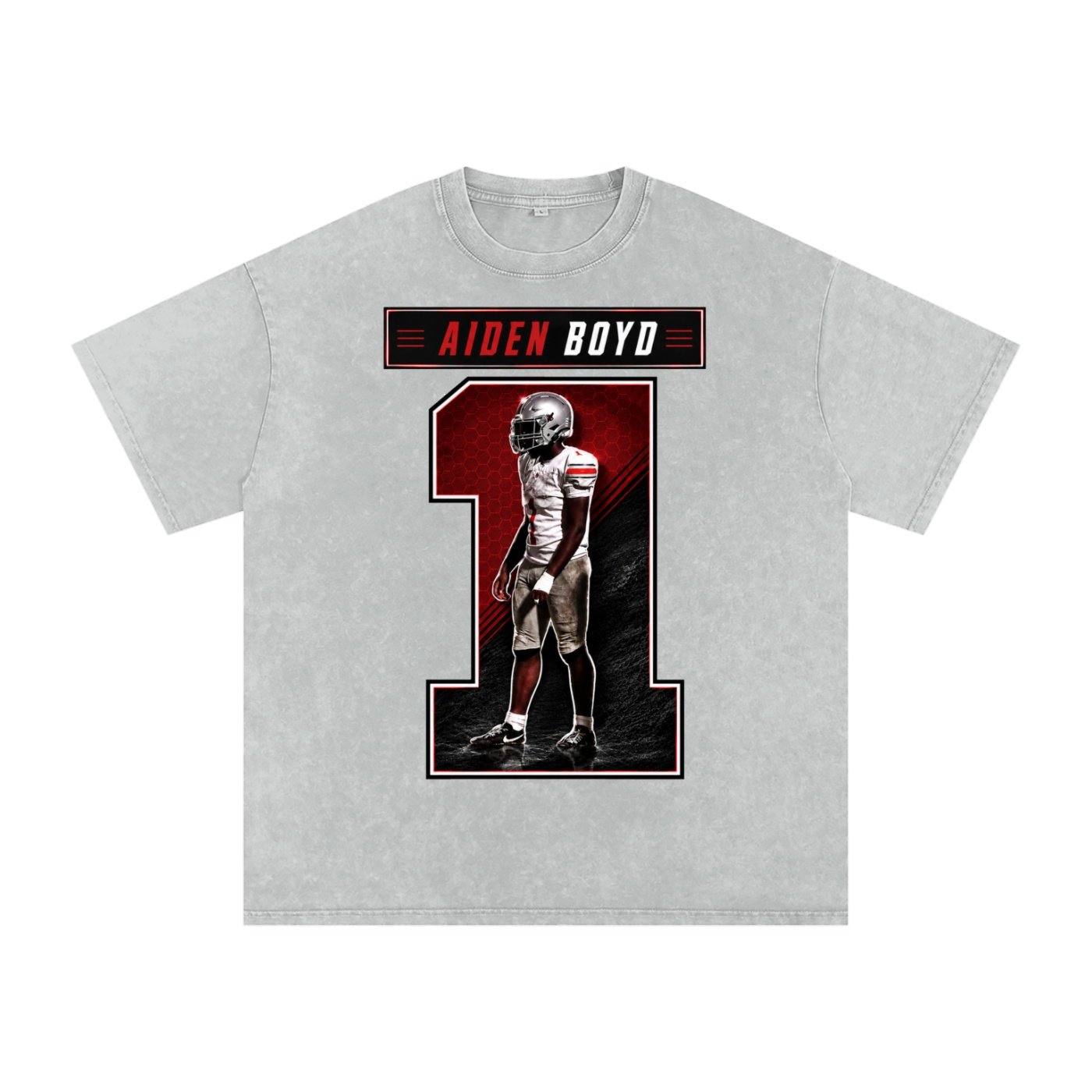 Aiden Boyd Snow Washed Oversized TEE - Image 3