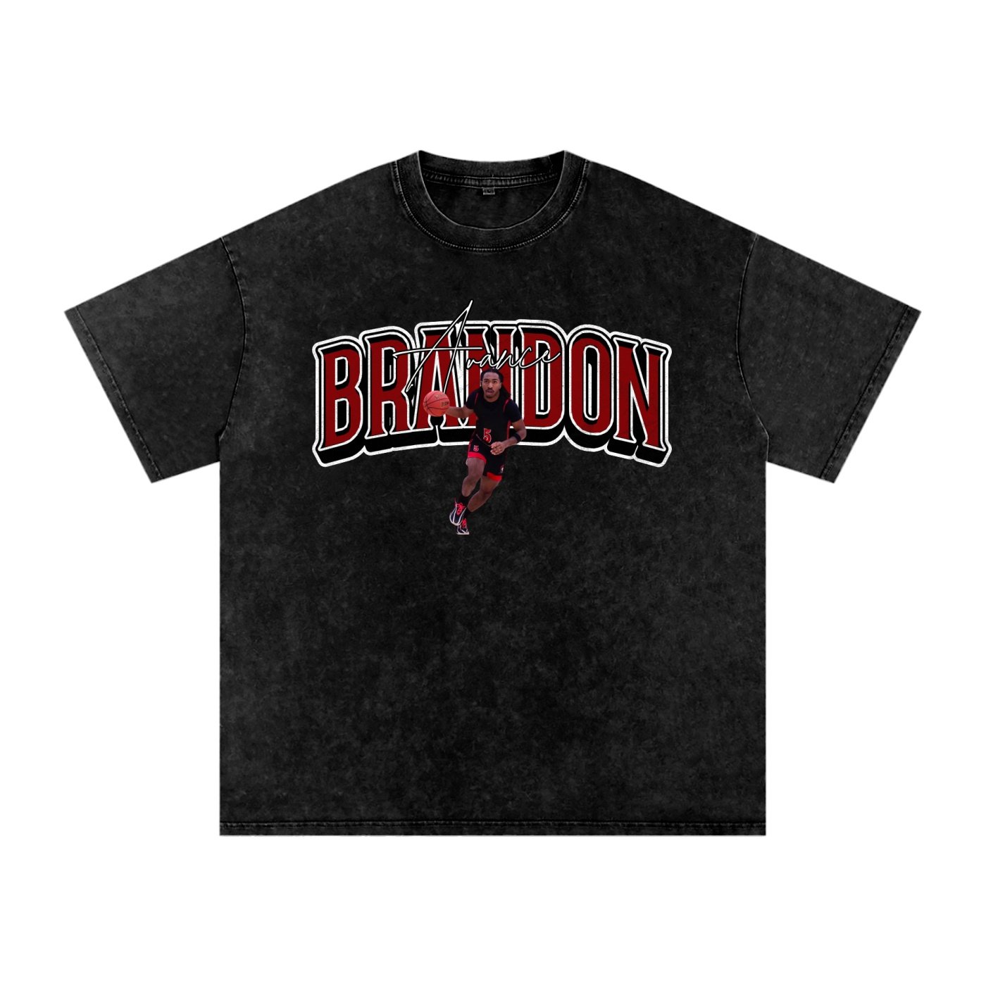 Brandon Avance Snow Washed Oversized TEE - Image 1
