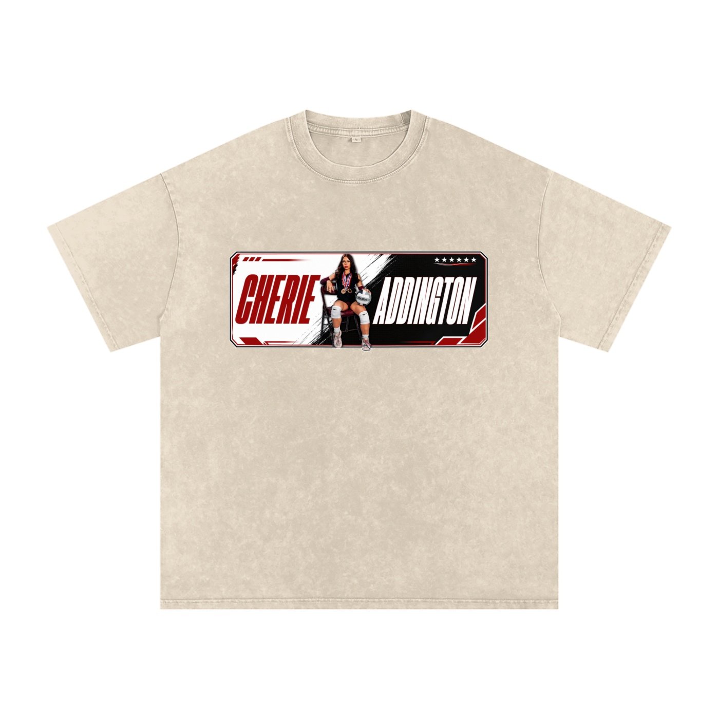 Cherie Addington Snow Washed Oversized TEE - Image 2