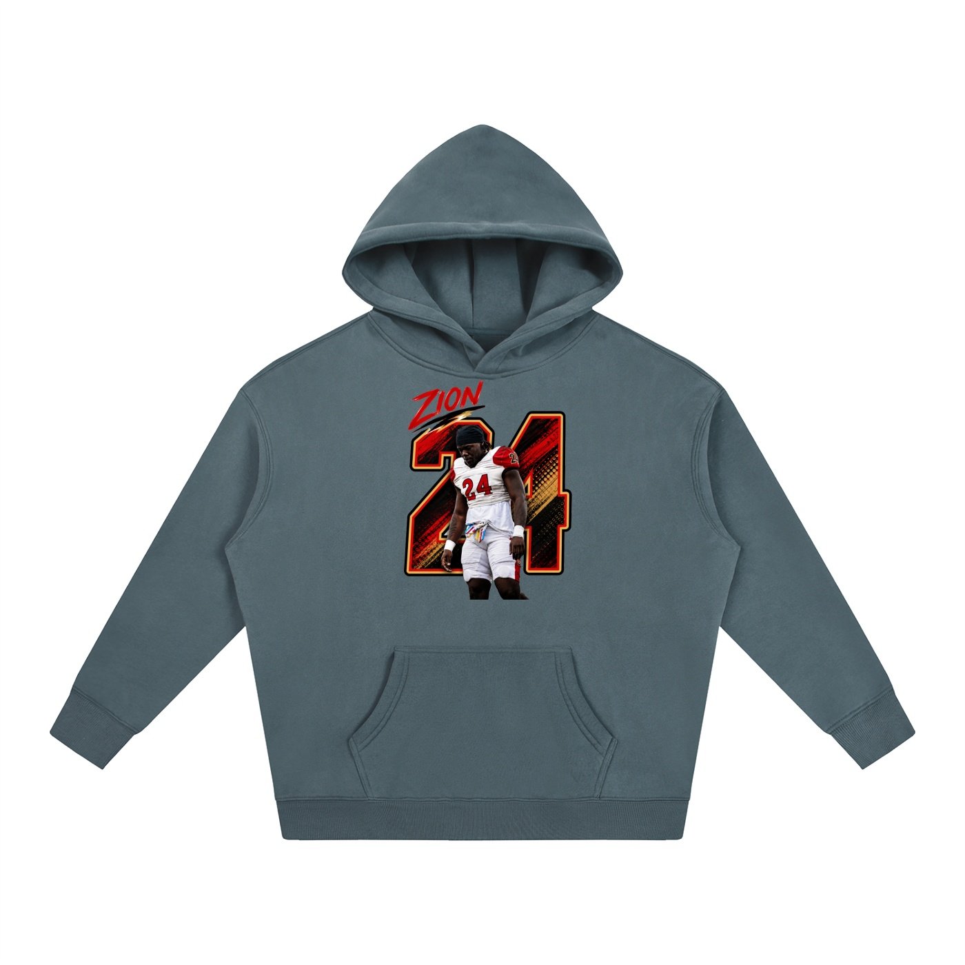 Zion Ntemi Oversize Fleeced Hoodie - Image 4