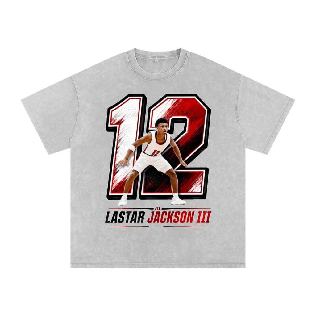 LaStar Jackson III Snow Washed Oversized TEE
