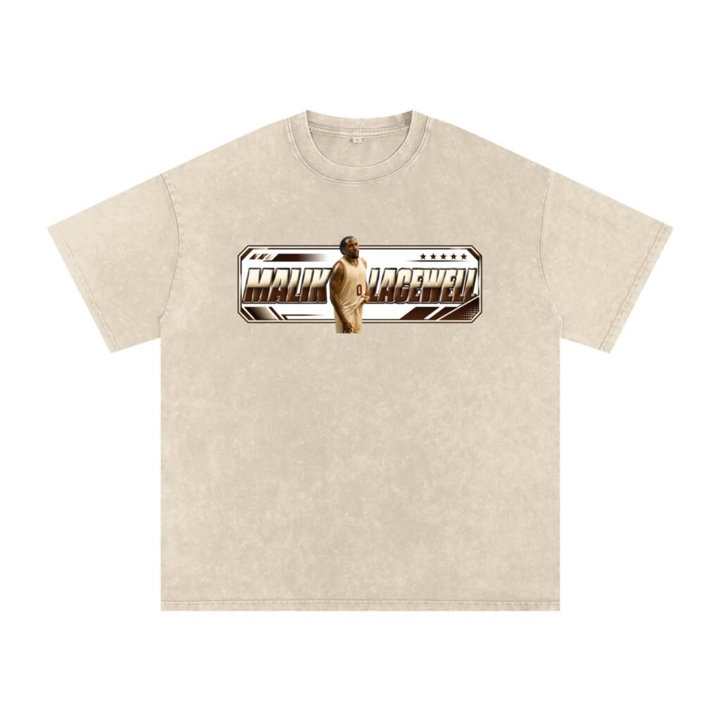 Malik Lacewell Snow Washed Oversized TEE