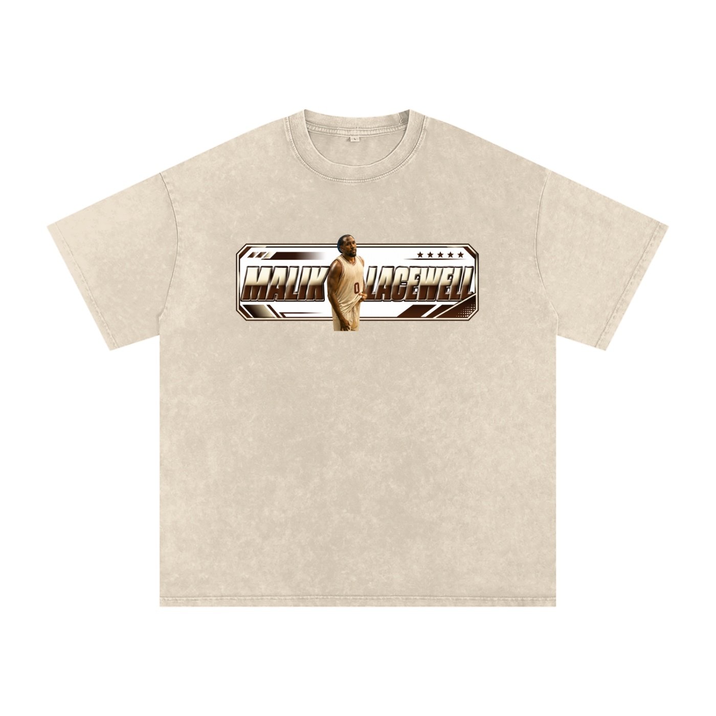 Malik Lacewell  Snow Washed Oversized TEE - Image 2