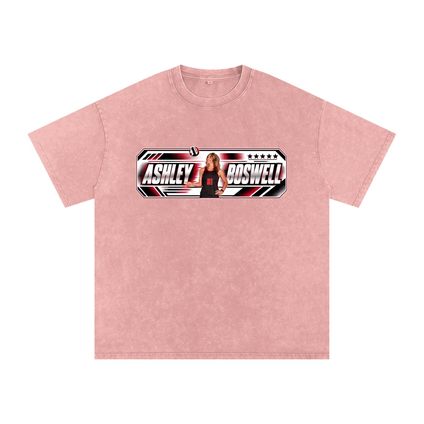 Ashley Boswell Snow Washed Oversized TEE - Image 5