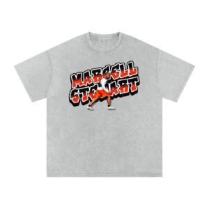 Marcell Stewart Snow Washed Oversized TEE - Image 3