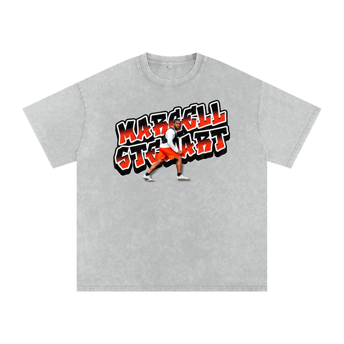 Marcell Stewart  Snow Washed Oversized TEE - Image 3