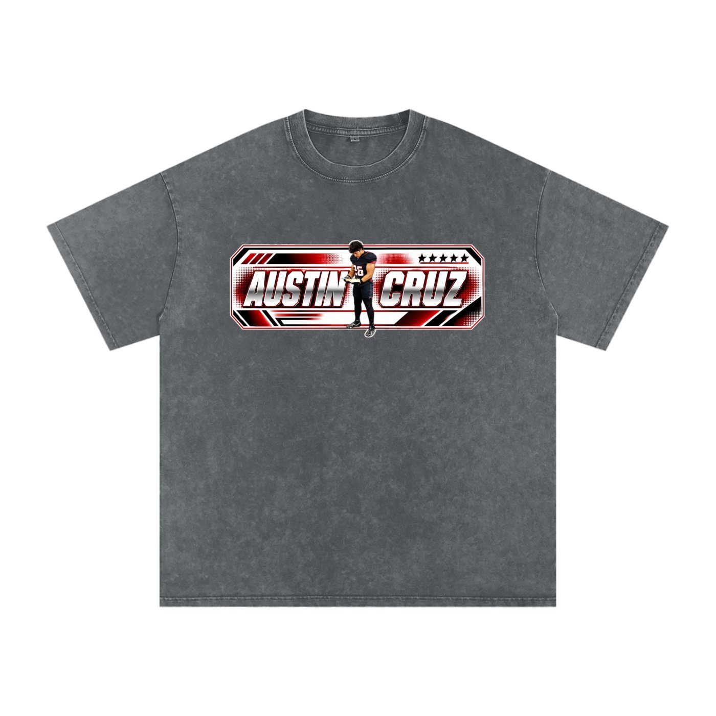 Austin Cruz Snow Washed Oversized TEE - Image 4