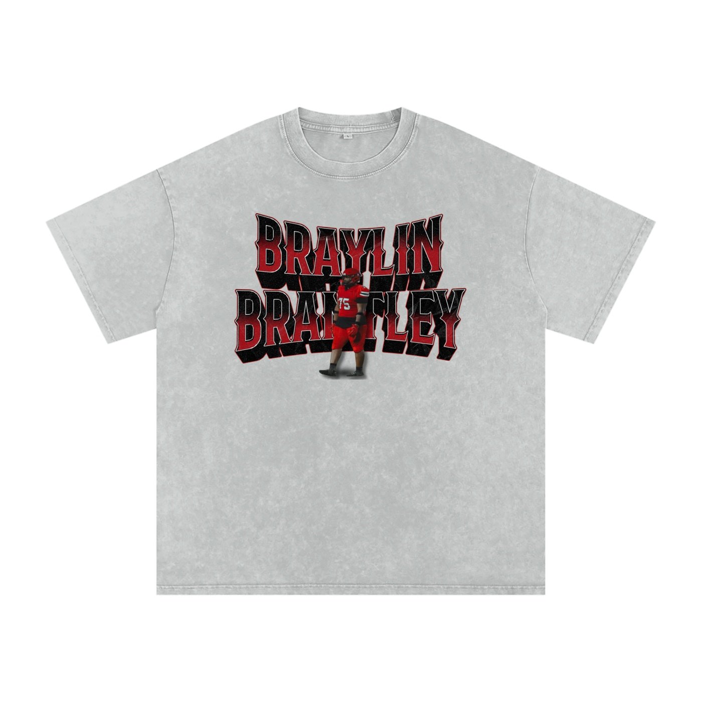 Braylin Brantley Snow Washed Oversized TEE - Image 3