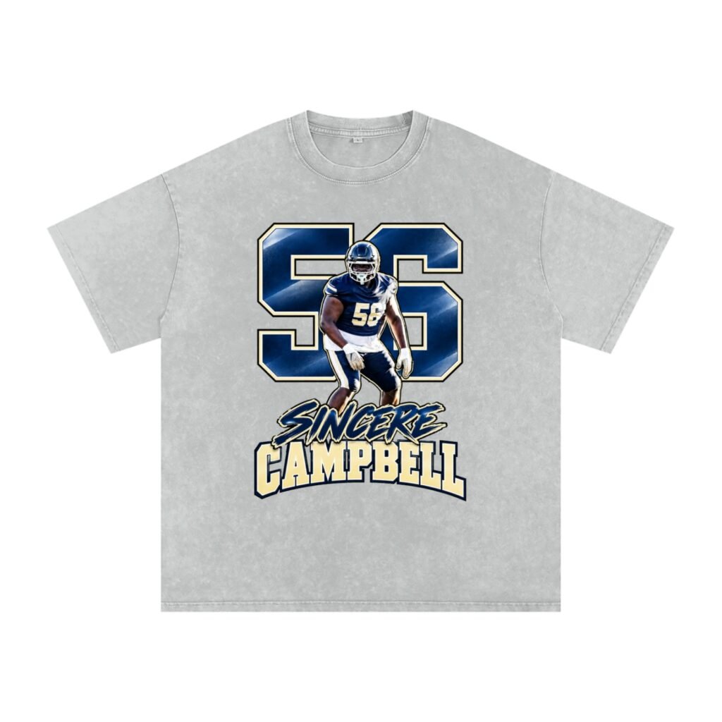 Sincere Campbell Snow Washed Oversized TEE