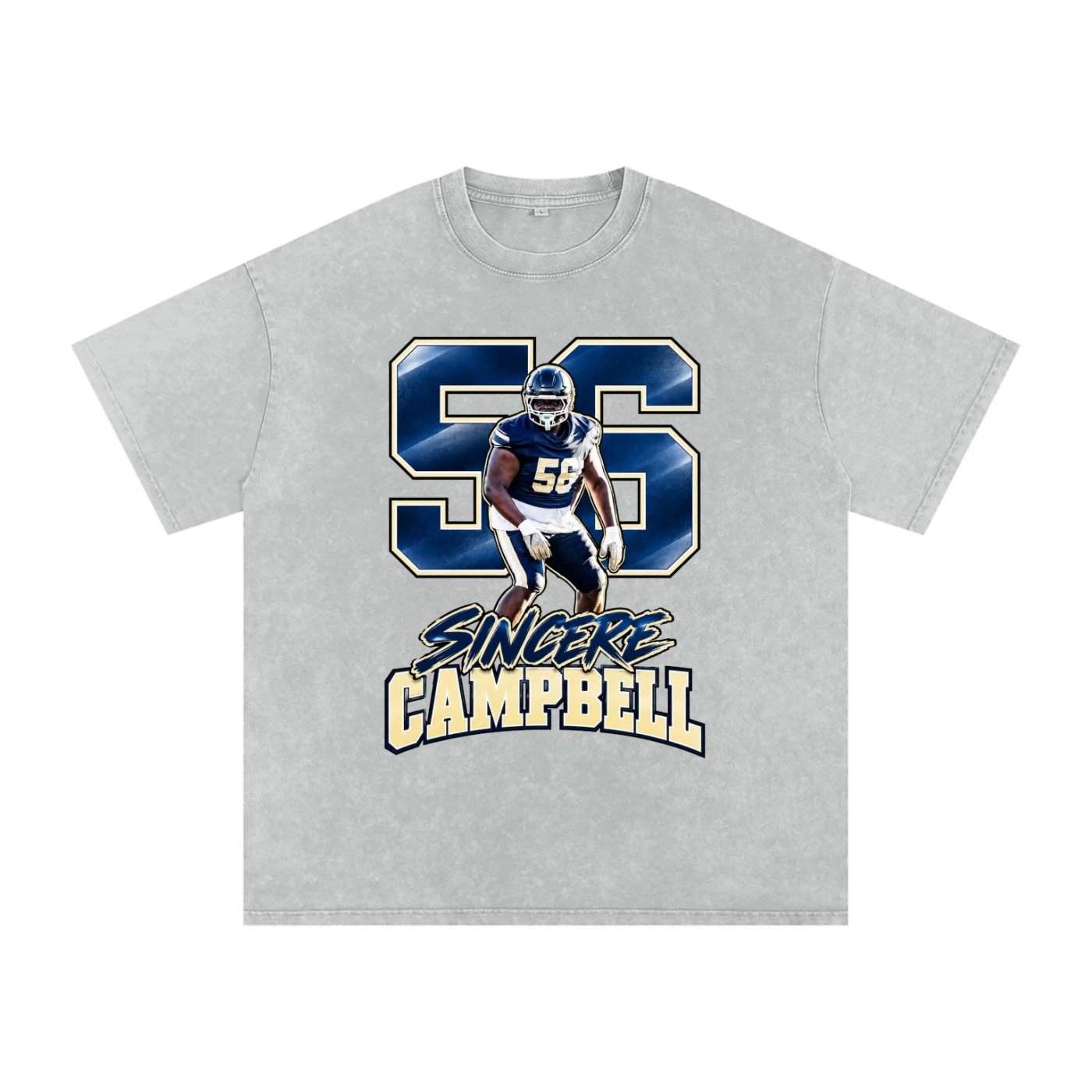 Sincere Campbell Snow Washed Oversized TEE - Image 3