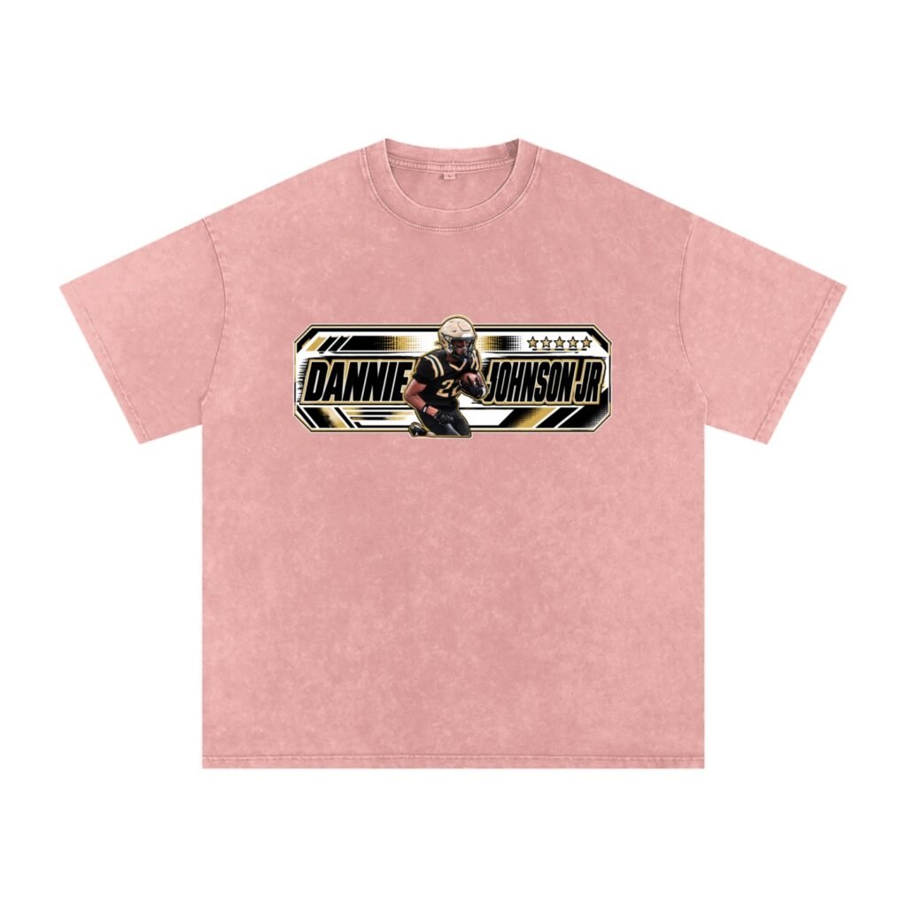 Dannie Johnson jr Snow Washed Oversized TEE