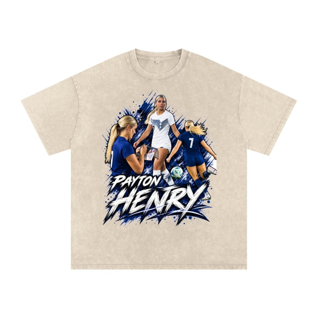 Payton Henry   Snow Washed Oversized TEE