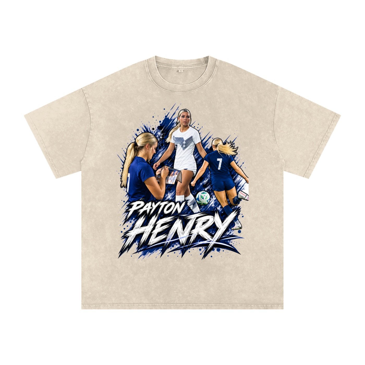 Payton Henry   Snow Washed Oversized TEE - Image 2