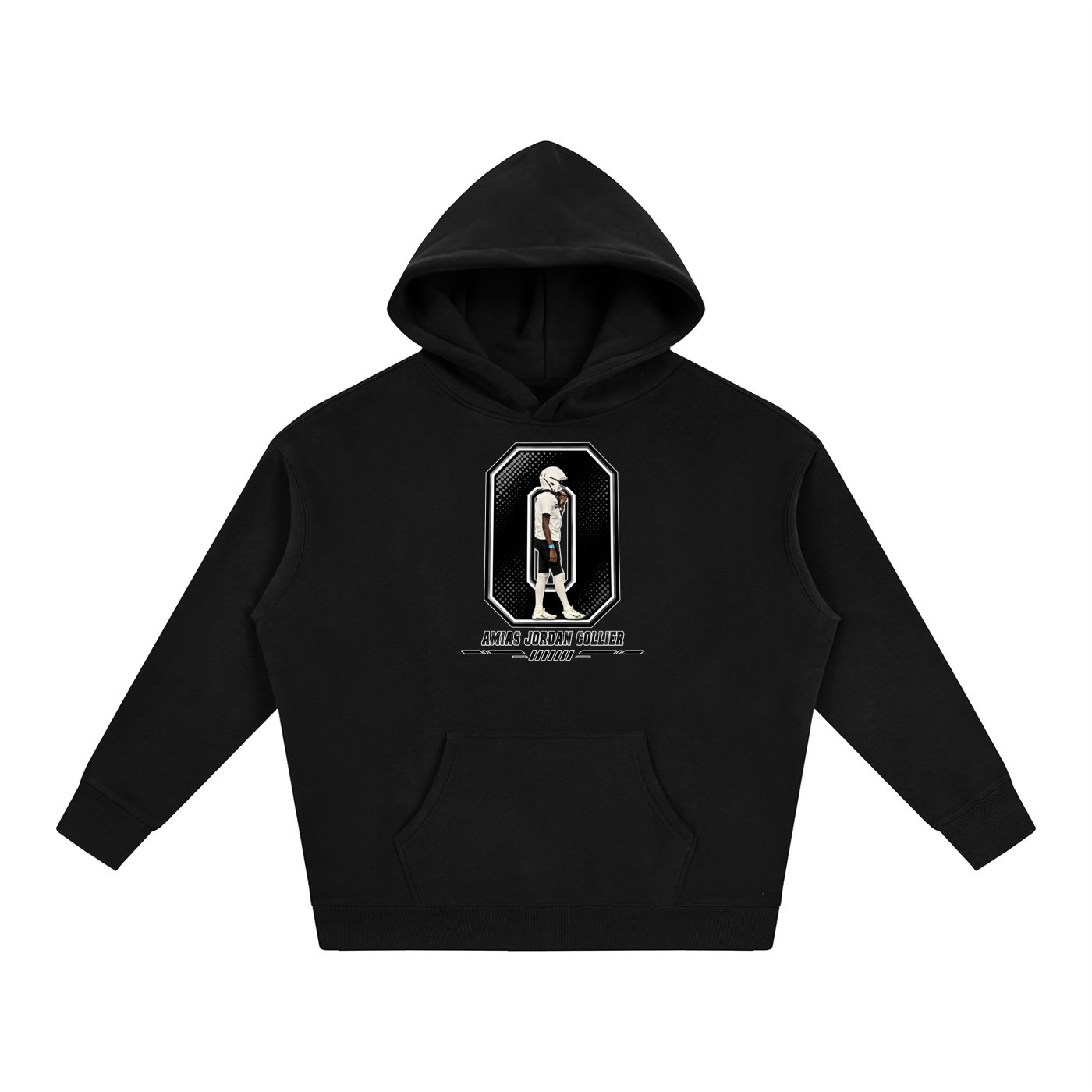 Amias Jordan collier Oversize Fleeced Hoodie - Image 1