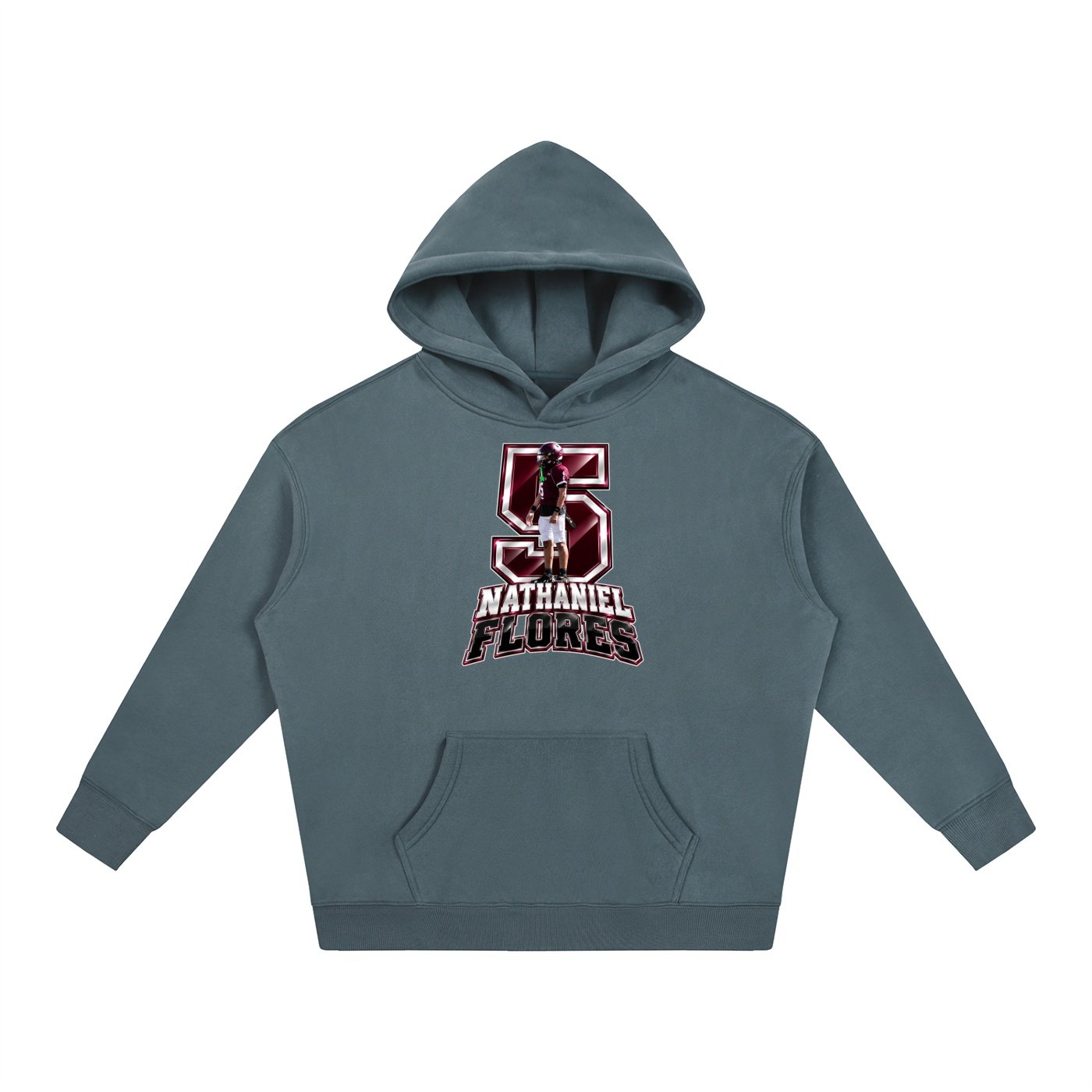 Nathaniel Flores Oversize Fleeced Hoodie - Image 4