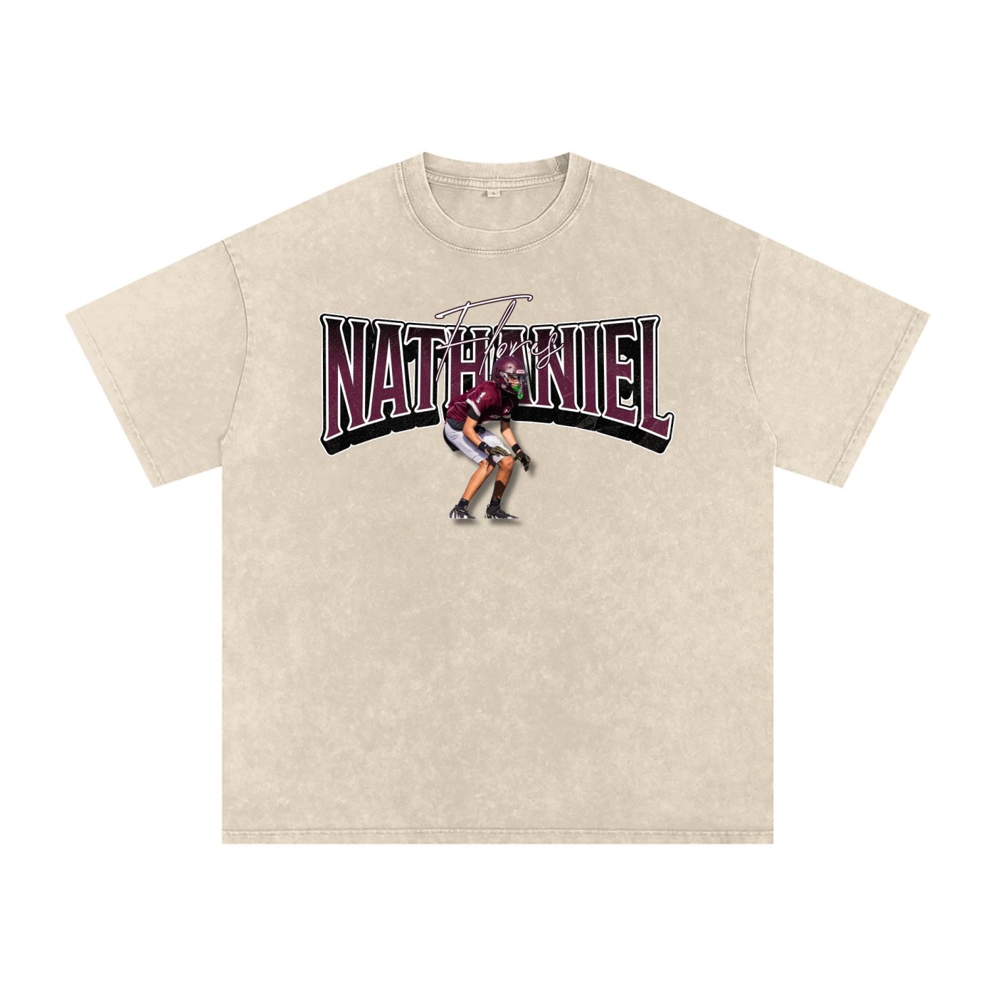 Nathaniel Flores Snow Washed Oversized TEE - Image 2