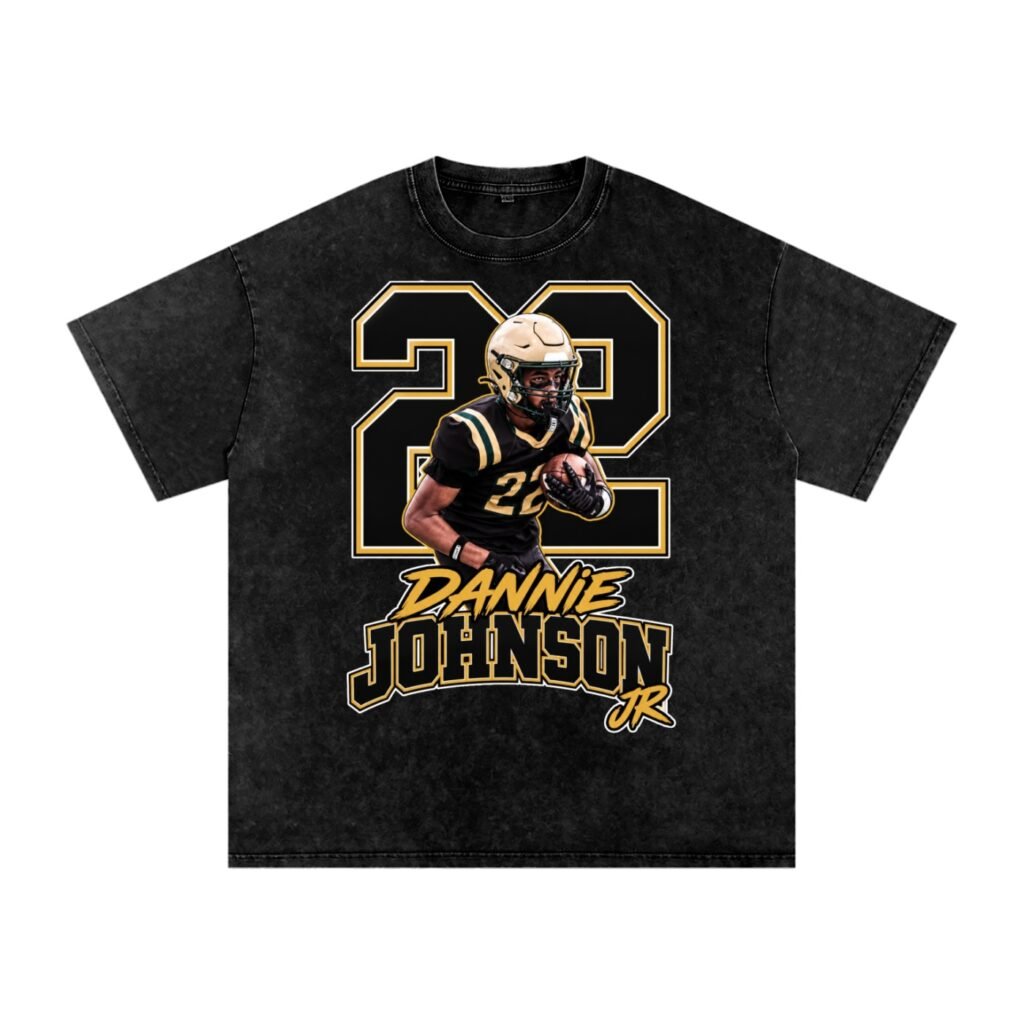 Dannie Johnson jr Snow Washed Oversized TEE
