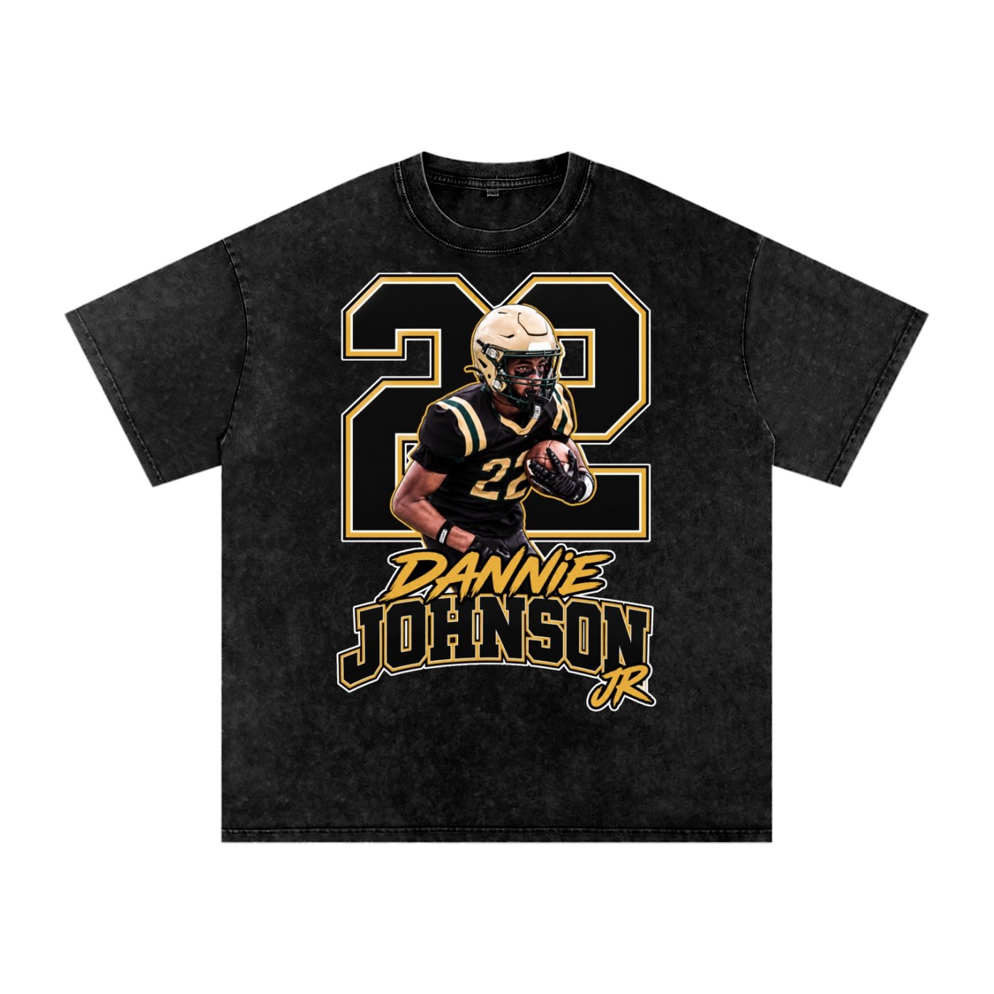 Dannie Johnson jr Snow Washed Oversized TEE - Image 1