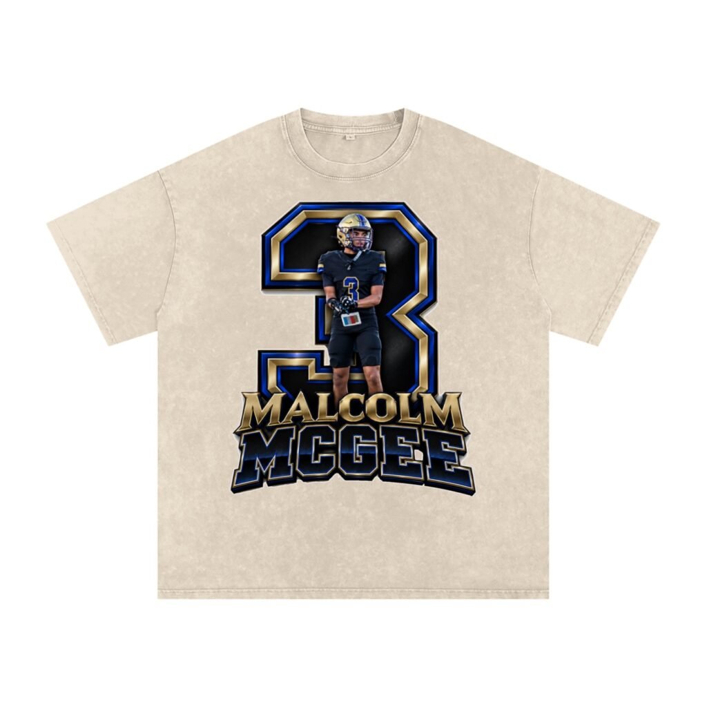 Malcolm McGee Snow Washed Oversized TEE