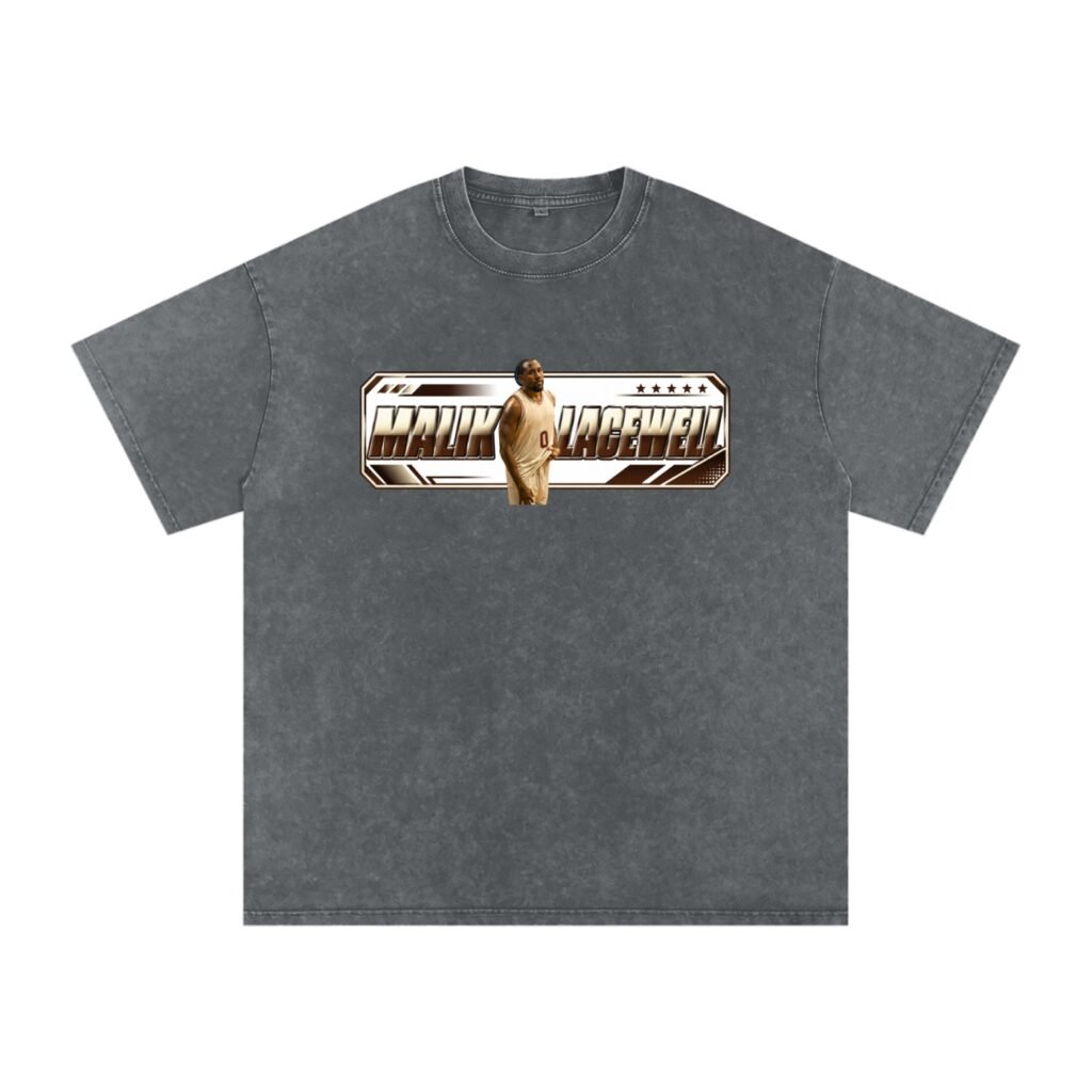 Malik Lacewell Snow Washed Oversized TEE