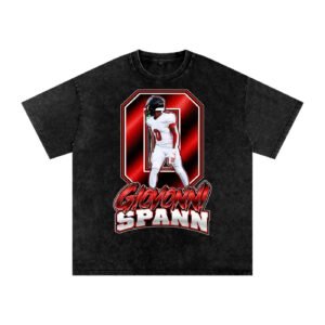 Giovonni Spann  Snow Washed Oversized TEE - Image 1