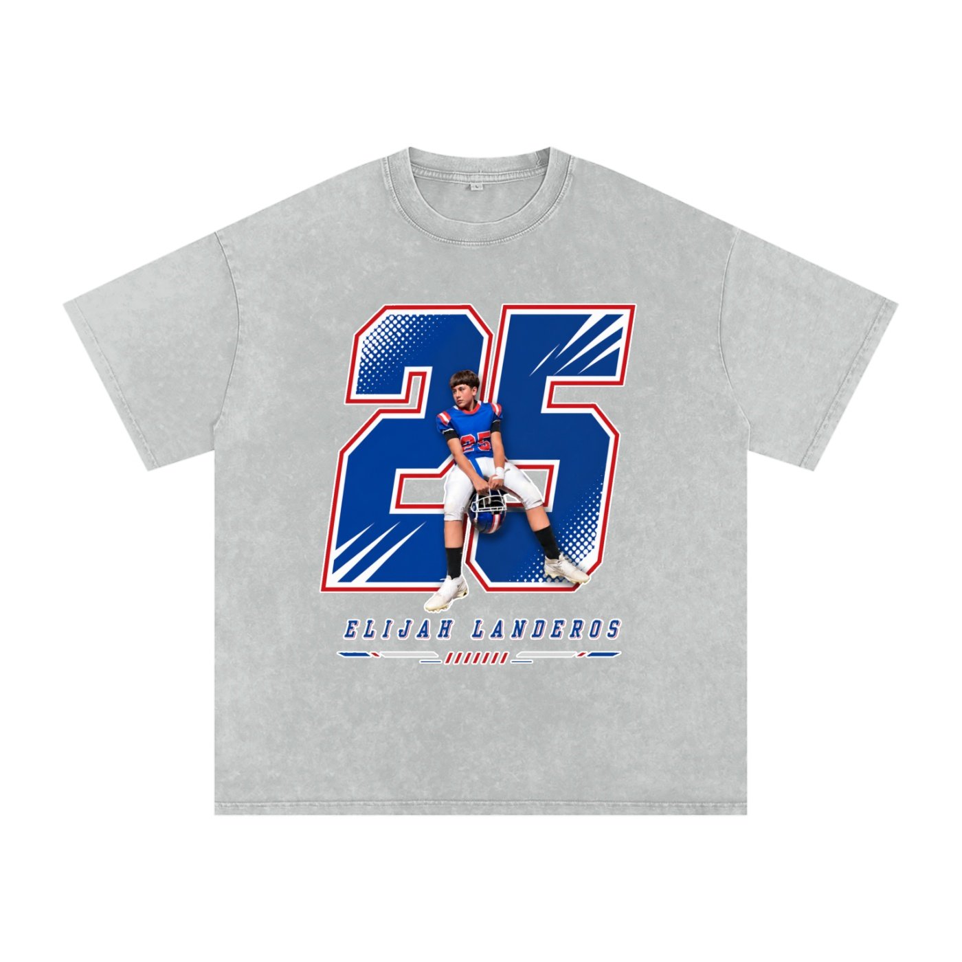 Elijah Landeros Snow Washed Oversized TEE - Image 3