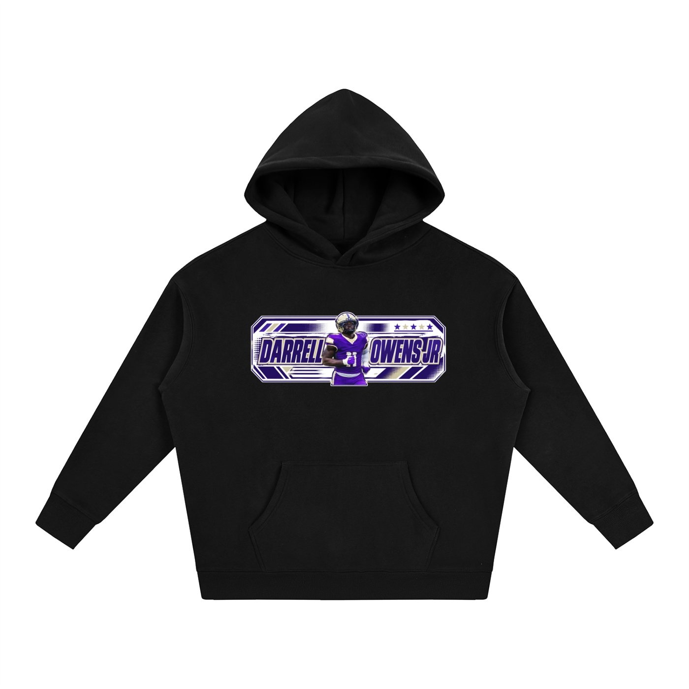Darrell owens jr Oversize Fleeced Hoodie - Image 1