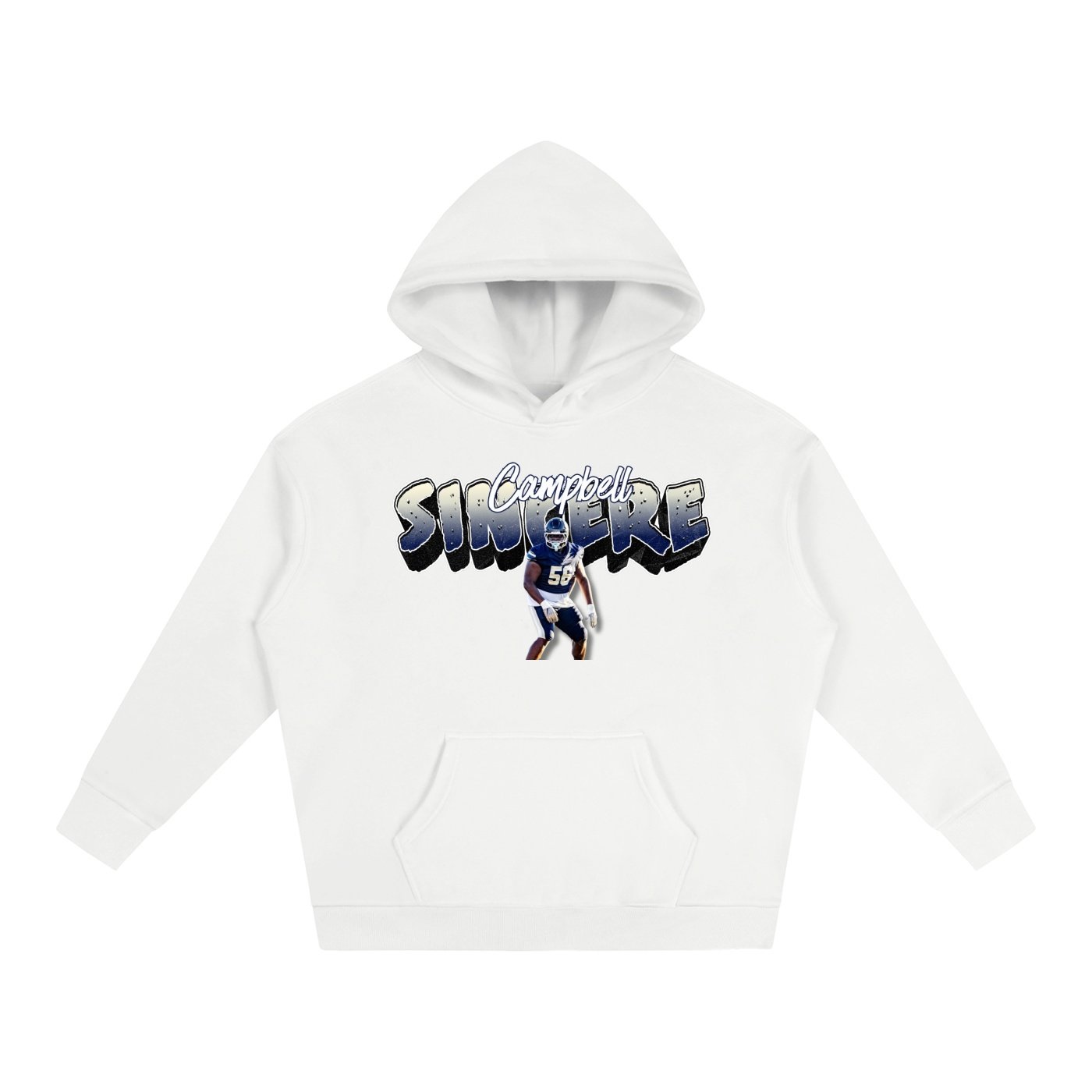 Sincere Campbell Oversize Fleeced Hoodie - Image 2