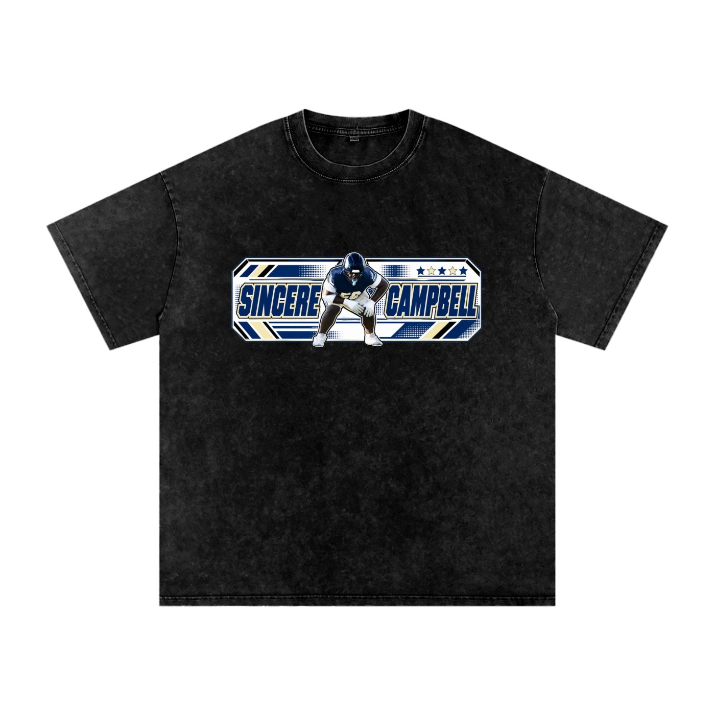 Sincere Campbell Snow Washed Oversized TEE - Image 1