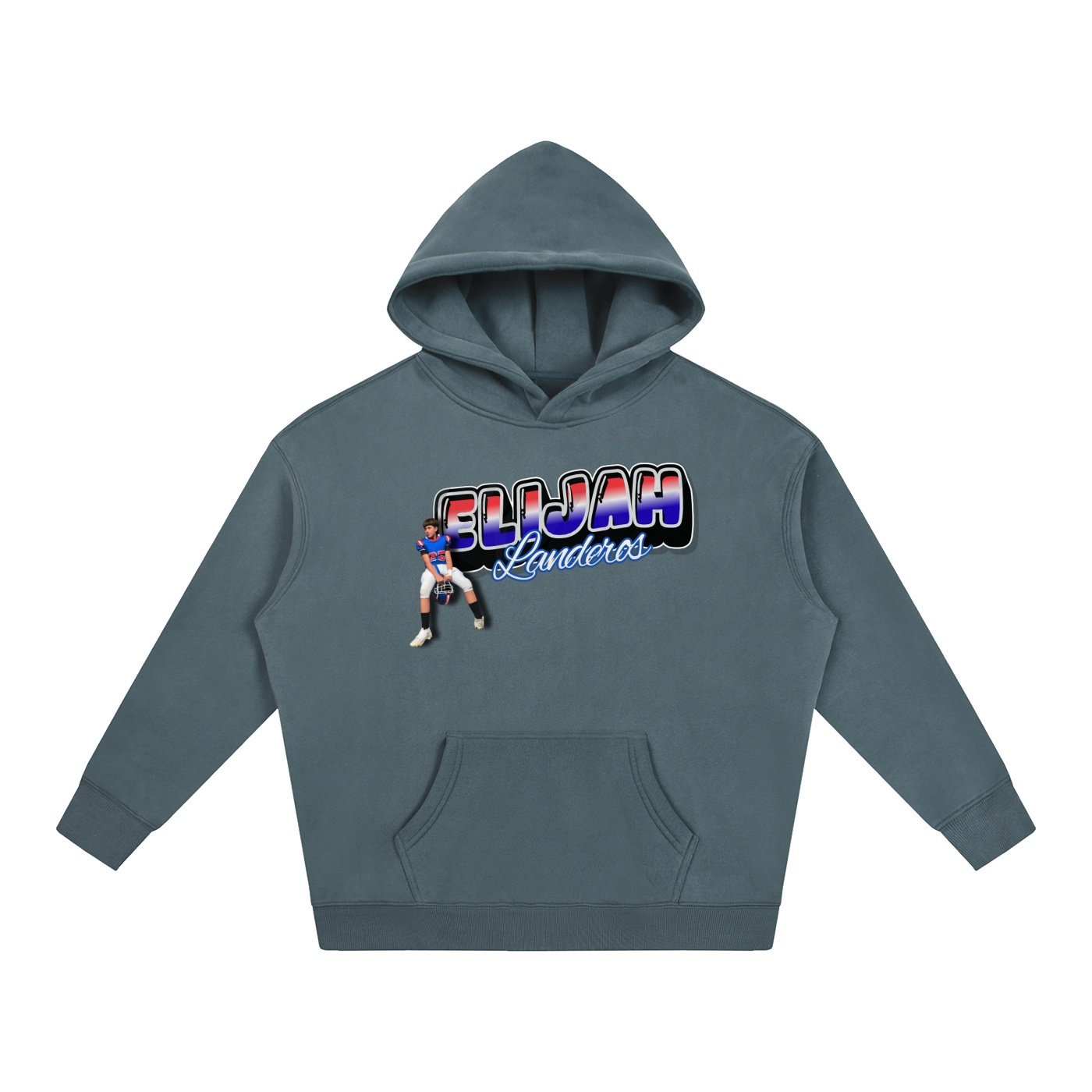 Elijah Landeros Oversize Fleeced Hoodie - Image 4