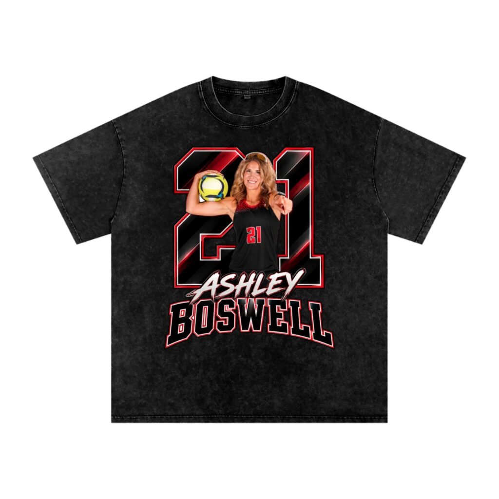 Ashley Boswell Snow Washed Oversized TEE