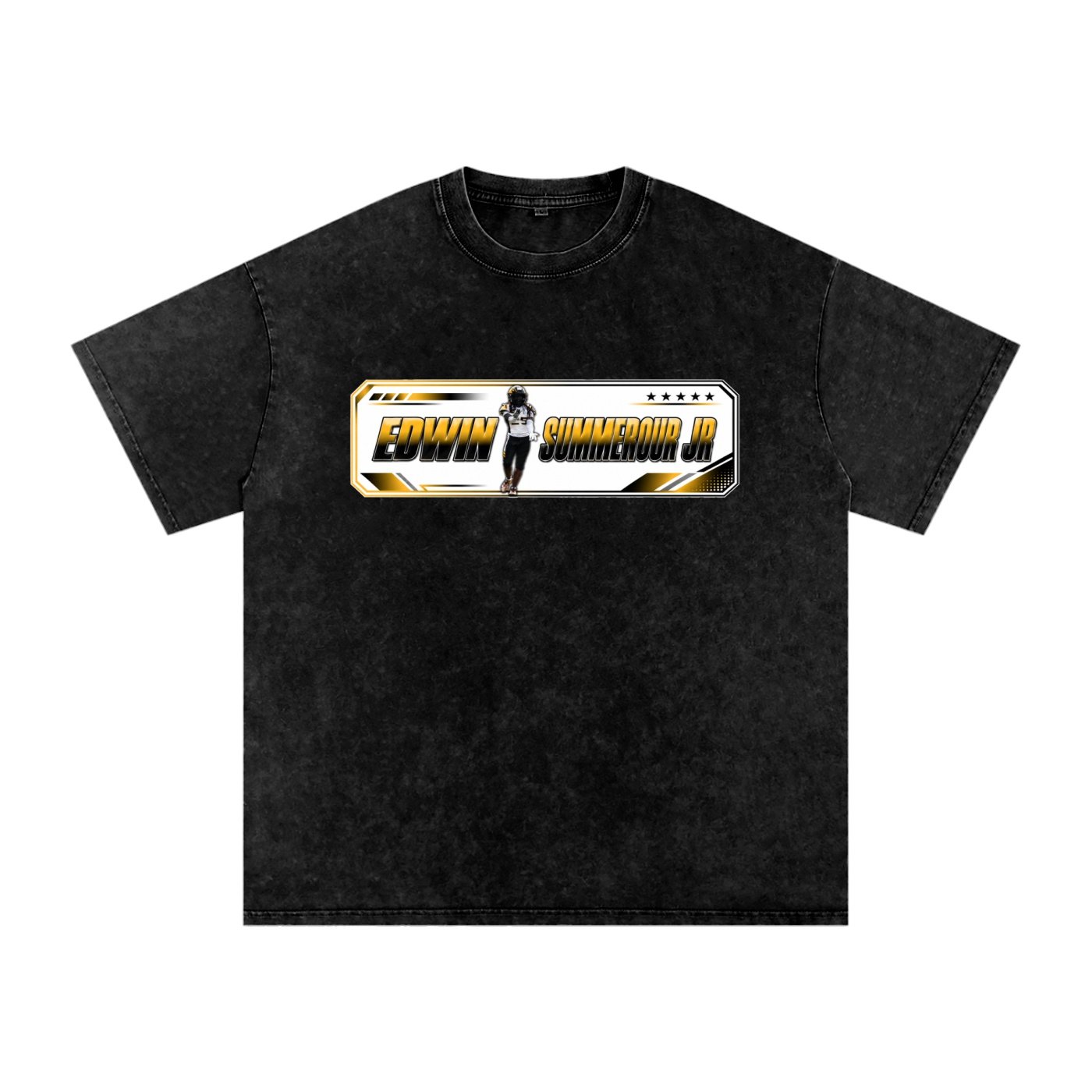 Edwin summerour jr Snow Washed Oversized TEE - Image 1