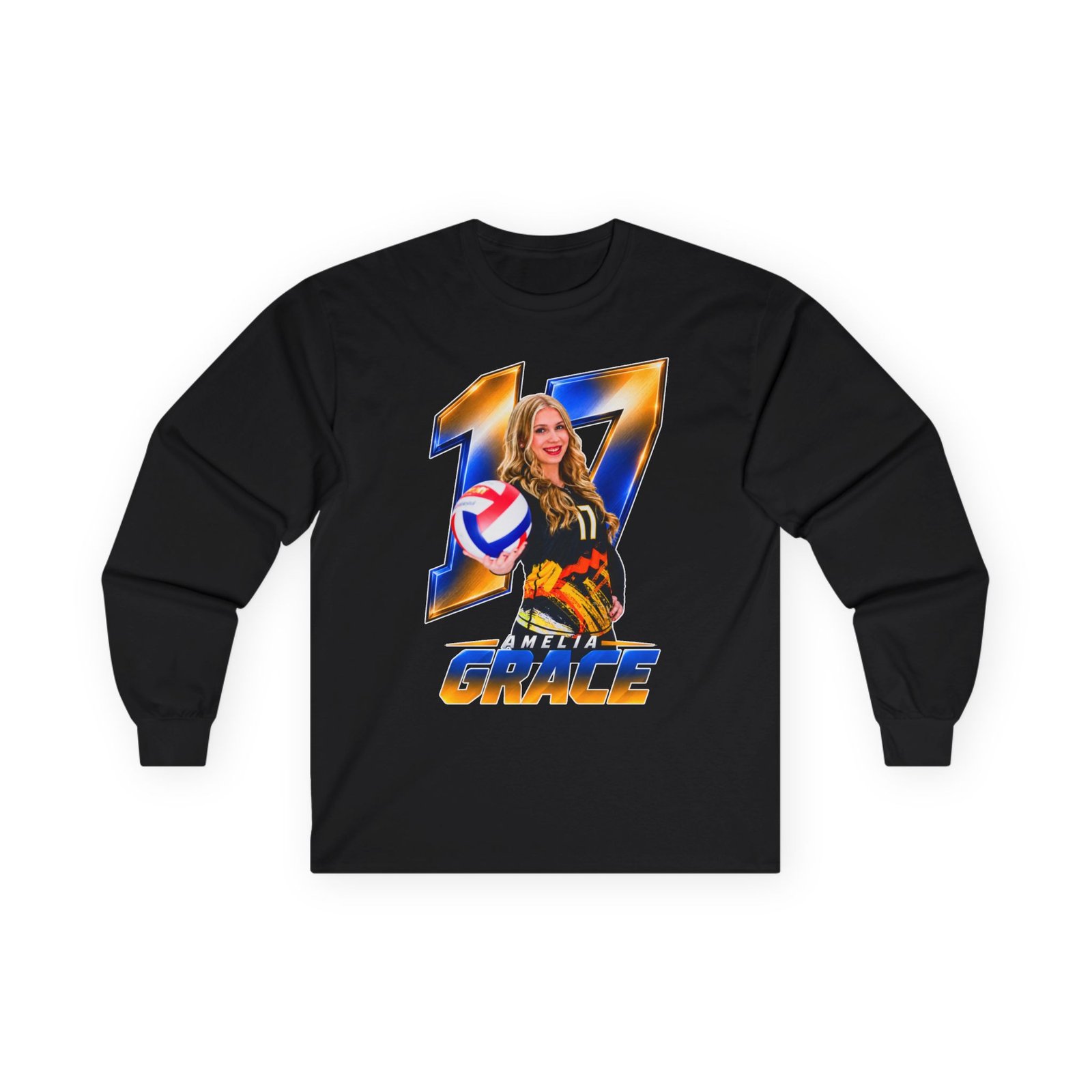 Amelia Grace Unisex Cotton Long Sleeve Tee - Image 1