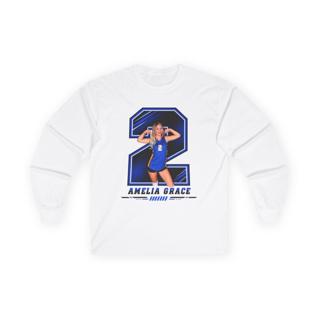 Amelia Grace Unisex Cotton Long Sleeve Tee