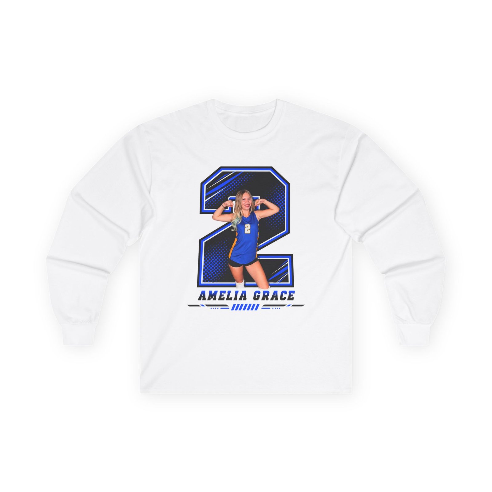 Amelia Grace Unisex Cotton Long Sleeve Tee - Image 2