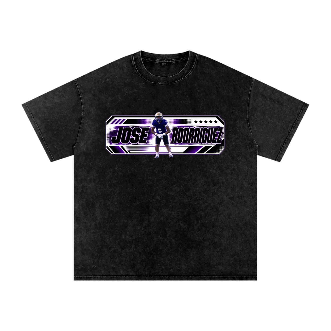 Jose Rodriguez Snow Washed Oversized TEE - Image 1