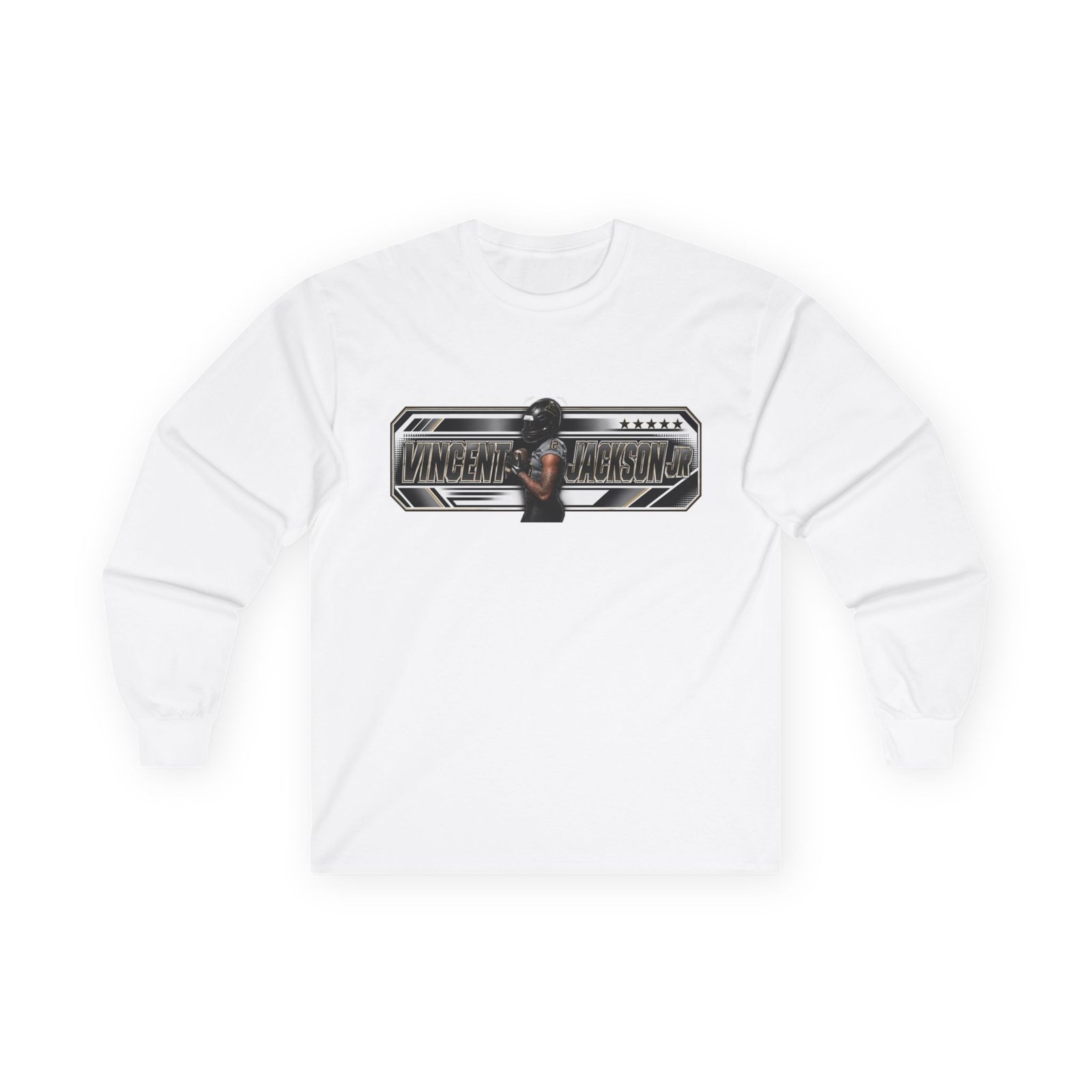 Vincent Jackson Jr Unisex Cotton Long Sleeve Tee - Image 2