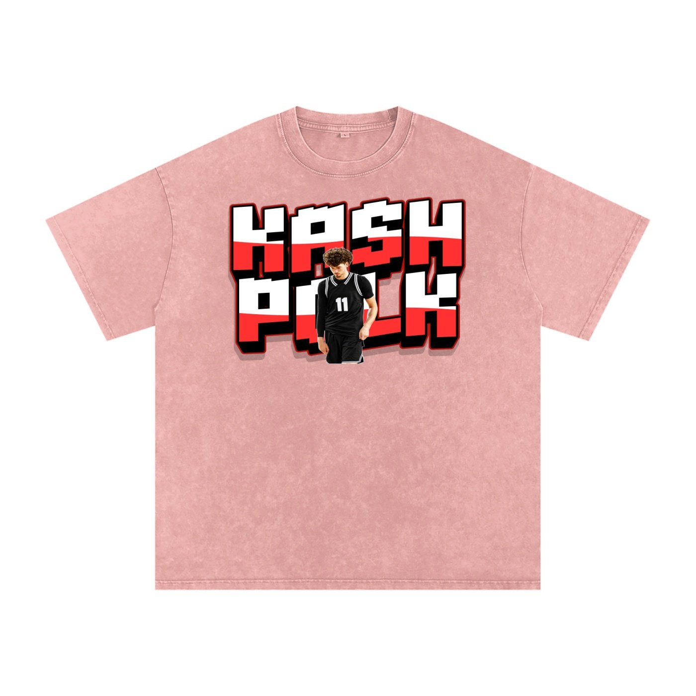 Kash Polk Snow Washed Oversized TEE - Image 5