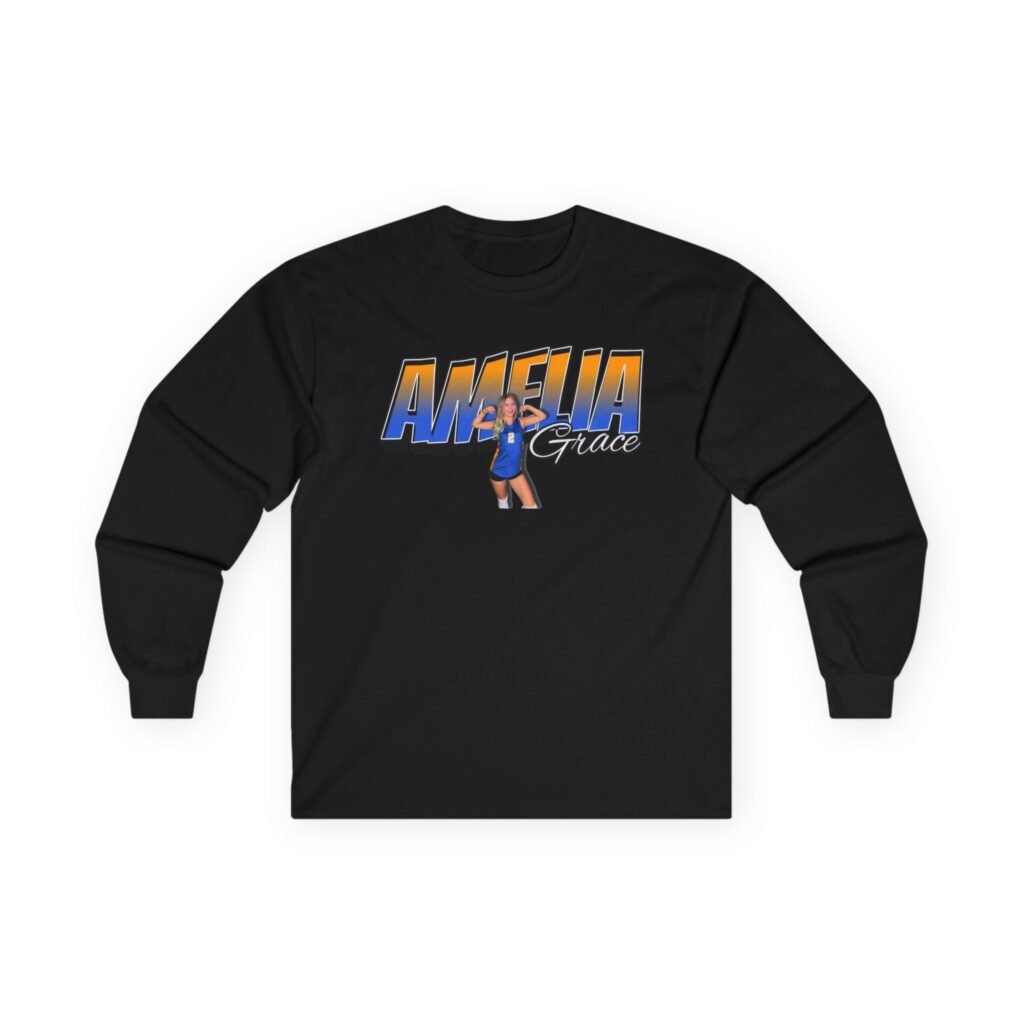 Amelia Grace Unisex Cotton Long Sleeve Tee