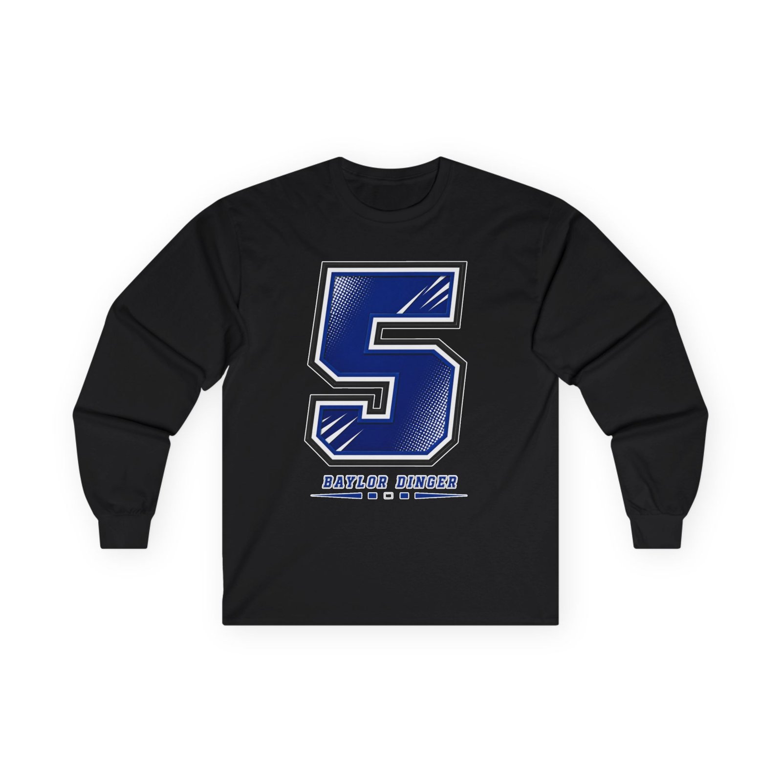 Baylor dinger Unisex Cotton Long Sleeve Tee - Image 1