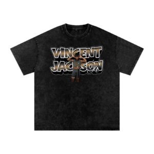Vincent Jackson Jr Snow Washed Oversized TEE - Image 1