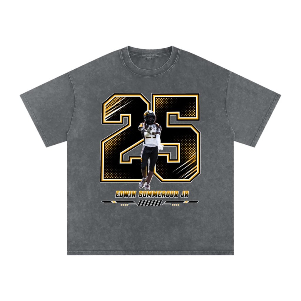 Edwin summerour jr Snow Washed Oversized TEE
