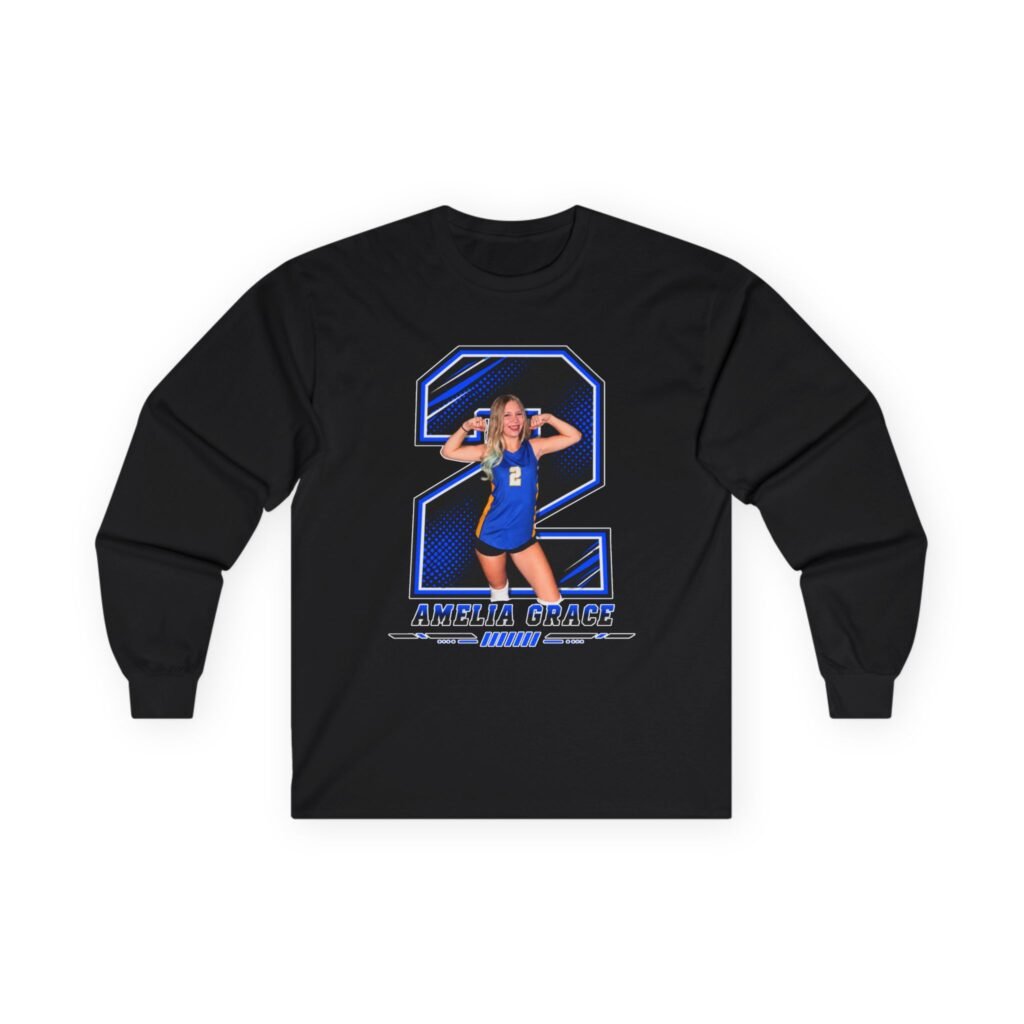 Amelia Grace Unisex Cotton Long Sleeve Tee