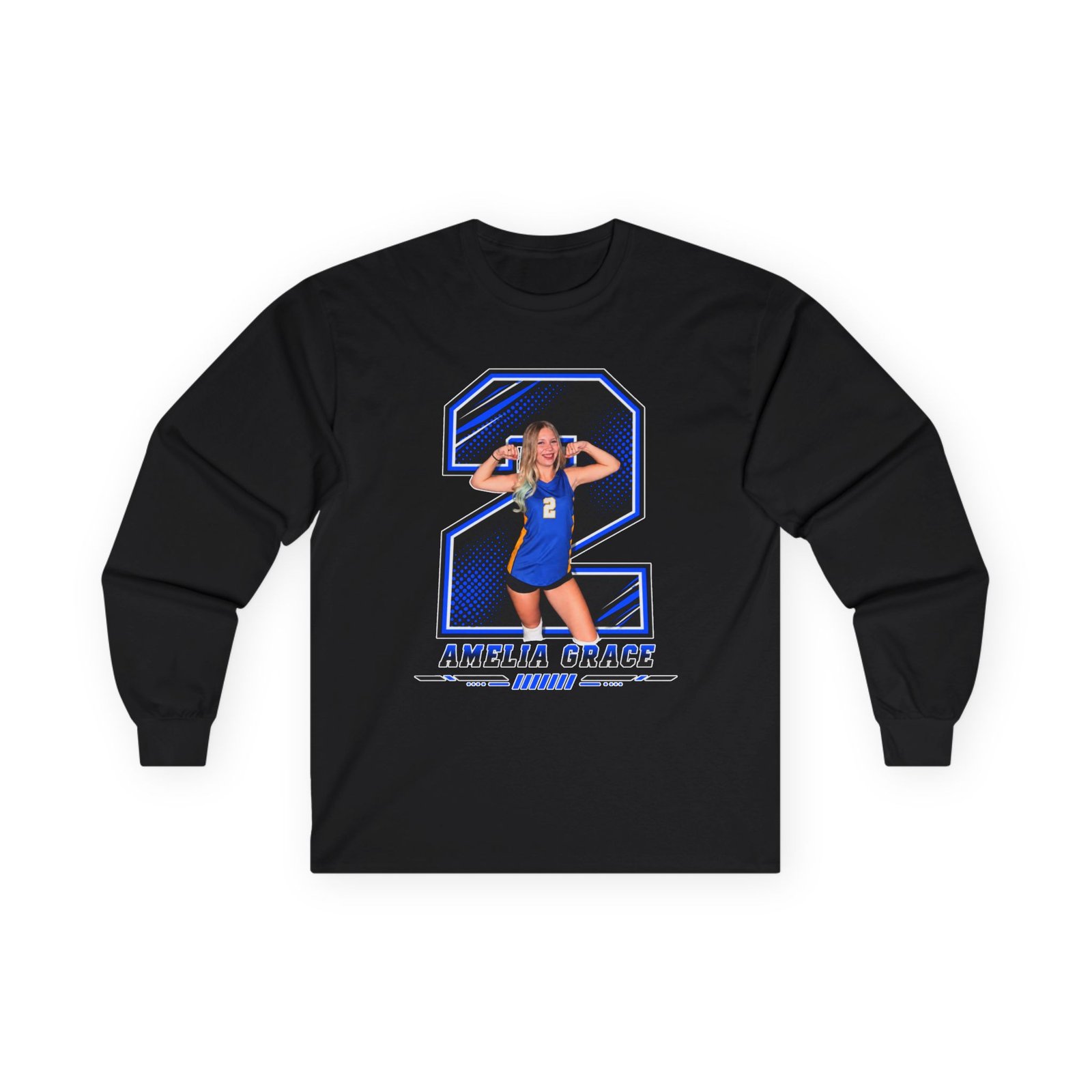 Amelia Grace Unisex Cotton Long Sleeve Tee - Image 1