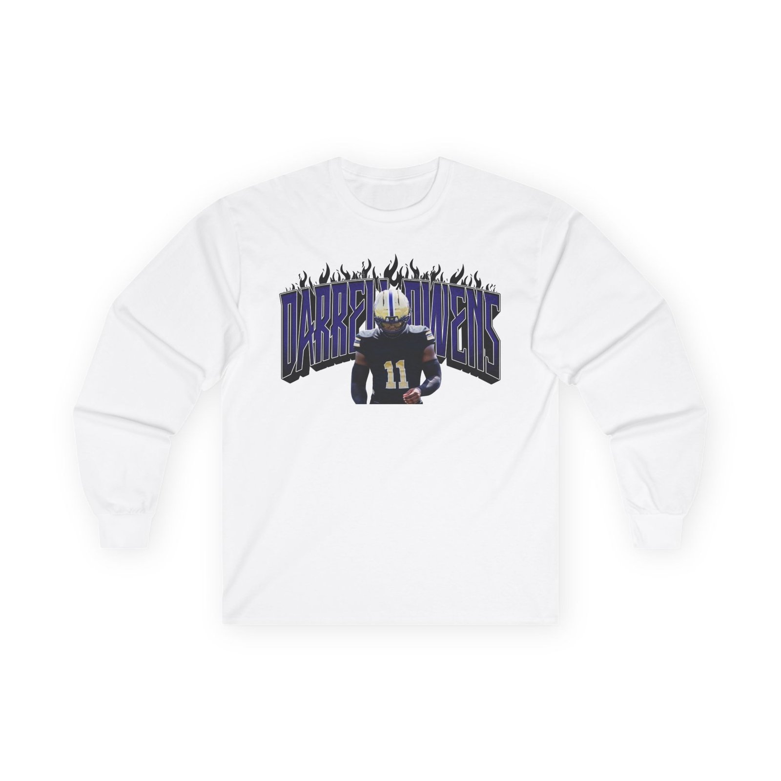 Darrell owens jr Unisex Cotton Long Sleeve Tee - Image 2