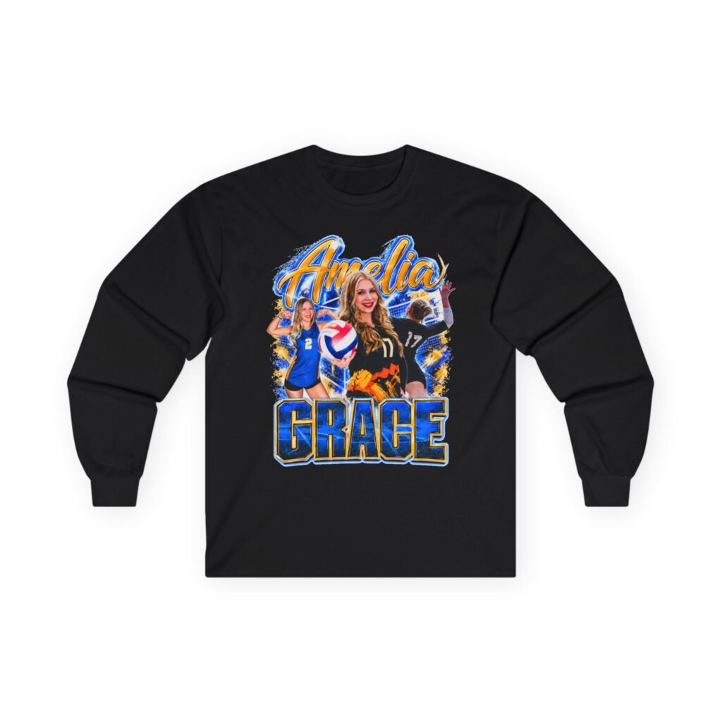 Amelia Grace Unisex Cotton Long Sleeve Tee