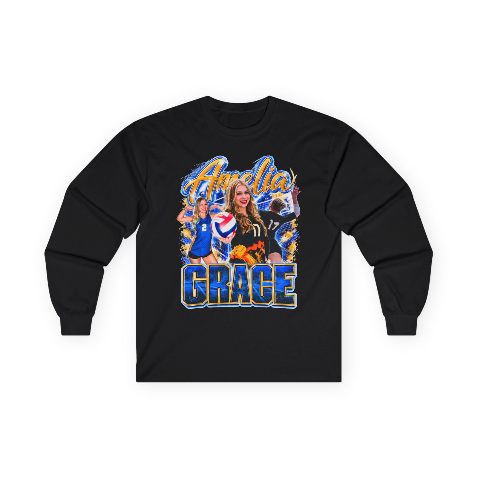Amelia Grace Unisex Cotton Long Sleeve Tee - Image 1